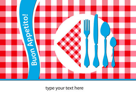 italian restaurant placemat, abstract backgroundのイラスト素材