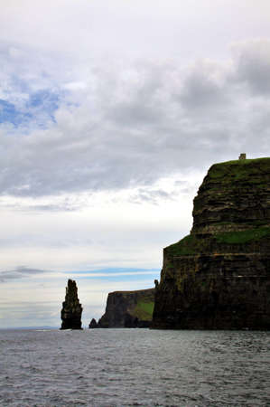 Cliffs of Moher by the sea, Irelandの写真素材
