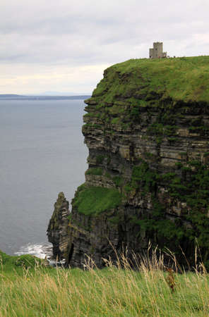 Cliffs of Moher in vertical, Irelandの写真素材