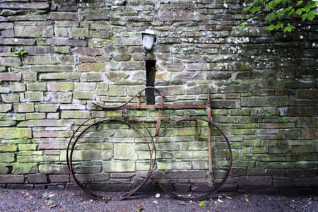 old iron bike in Bunratty folf village and parkの写真素材