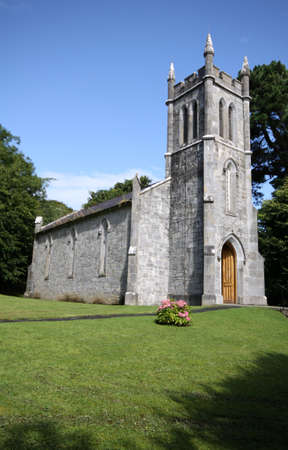 little country church in Irelandの写真素材