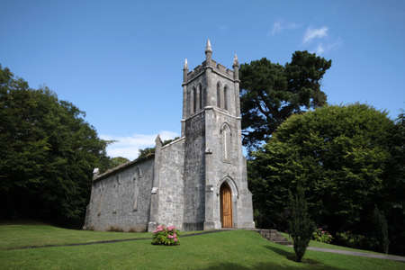 little country church in Irelandの写真素材