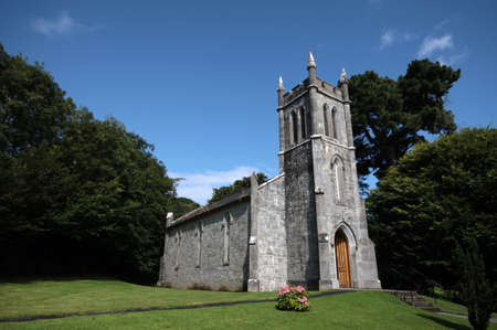 little country church in Irelandの写真素材