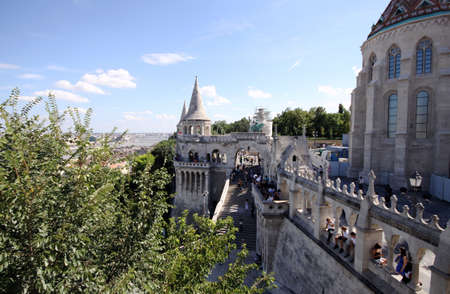 Fishermen's ramparts in Budapest, Hungaryのeditorial素材