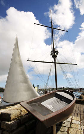 Boat memory monument in Kinsale, southern Irelandのeditorial素材