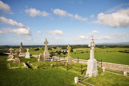 Rock of Cashel cemetery, Irelandの写真素材
