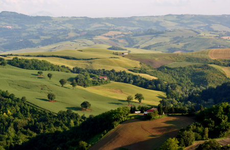 Italian landscape with hills