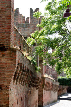 Internal wall in Gradara Castleのeditorial素材