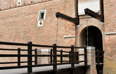 Drawbridge of Gradara Castleのeditorial素材