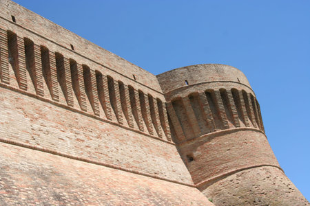 Fortified walls of Urbisaglia, Marche, Italy