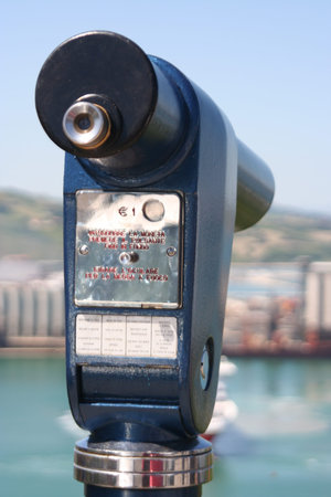 lens looking Ancona bay