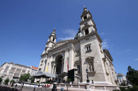 Orthodox church in Budapest downtown, Hungaryの写真素材