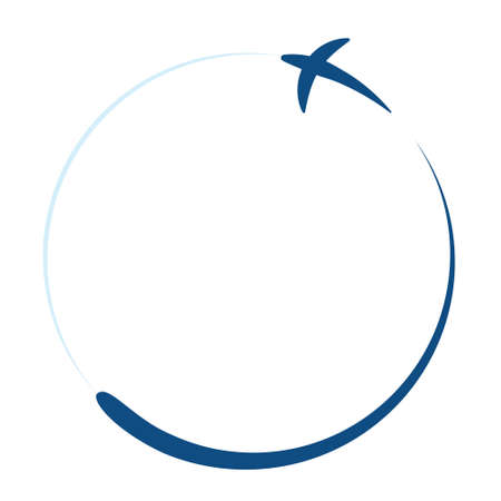 Travel about the world plane icon isolated on white backgroundのイラスト素材