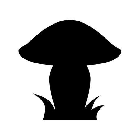 Mushroom cartoon illustration for children. Isolated on white backgroundのイラスト素材