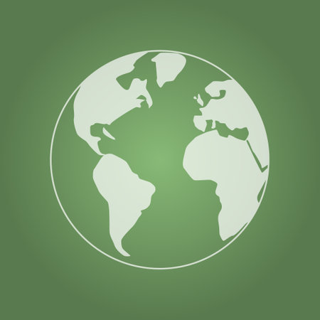 Vector illustration of the globe for the Earth Day.のイラスト素材