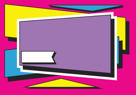 Abstract background in a 90s aesthetic, vector illustration with empty space.のイラスト素材