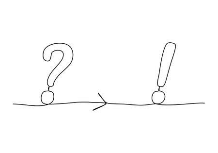 Concept for problem solving one line drawing vector illustration.のイラスト素材