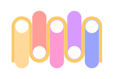 Infographics template for presentation, vector illustration.のイラスト素材