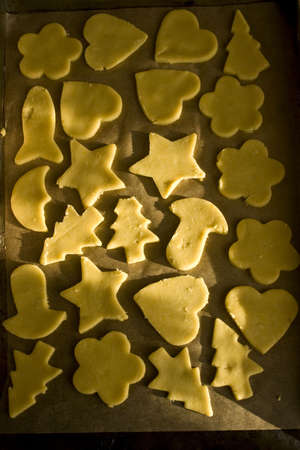 cookies before bakingの写真素材