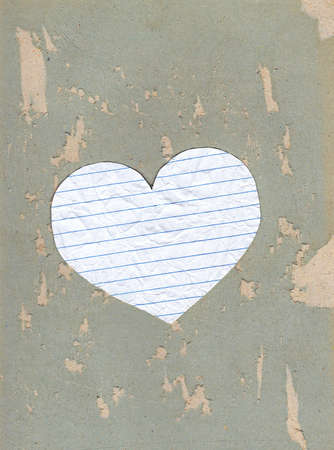 Retro background with a heart frameの写真素材