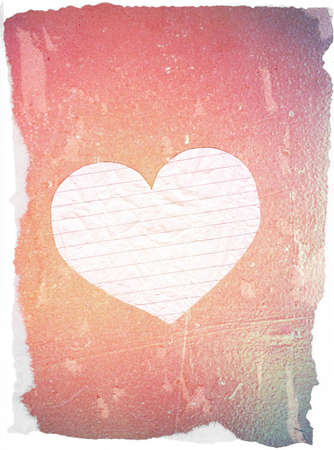 Grunge background with abstract heart for textの写真素材