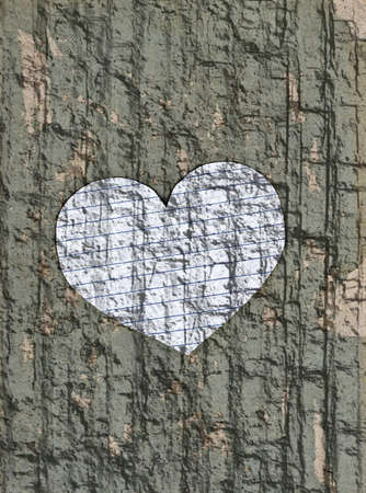 Paper heart ,Vintage valentinesの写真素材
