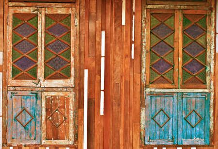 Old wooden window   Thailand traditional styleの写真素材