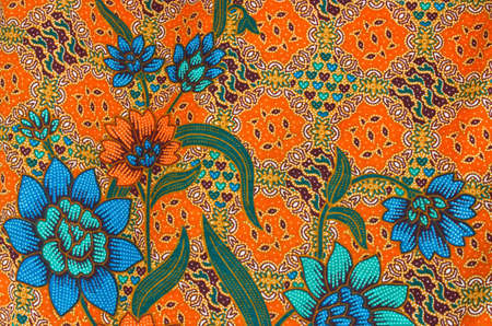 Traditional Batik Sarong Pattern Backgroundの写真素材