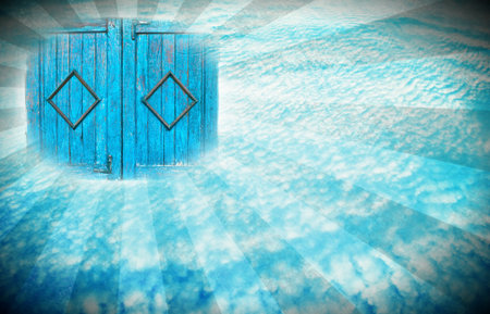 Concept image Independent thought - Window in skyの写真素材