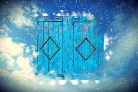 Concept image Independent thought - Window in skyの写真素材