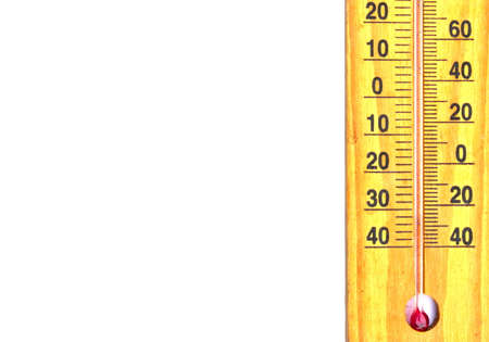 Thermometer isolated on white background の写真素材