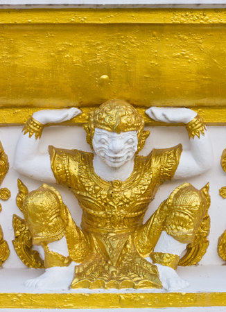 Sculpture Phrathat Nong Bua temple. Wat Phrathat Nong Bua is located in city centre of Ubon Ratchathani,Thailandの写真素材