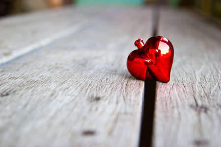 Valentines day background with red heart.の写真素材