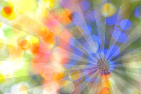 Vintage colourful background. Abstract colored rays.の写真素材