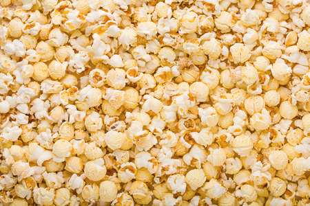 popcorn background, copy space, full depth of fieldの写真素材