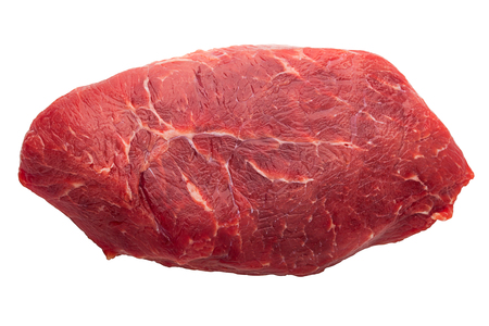 steak, ribeye isolated on white background, clipping path, full depth of fieldの写真素材