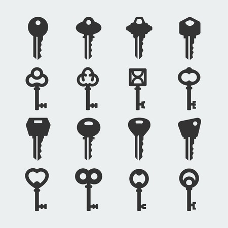 Vector key icons setのイラスト素材