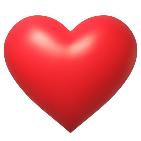 Vector Illustration of Isolated Red Heart #2のイラスト素材