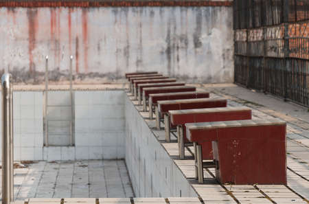 Abandoned swimming pool.の写真素材