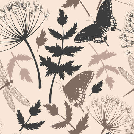 Seamless parsnip silhouettesのイラスト素材