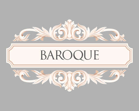 Vector baroque frameのイラスト素材