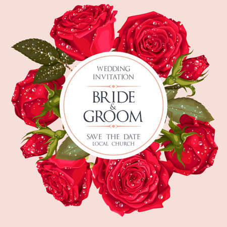 Vintage wedding invitationのイラスト素材