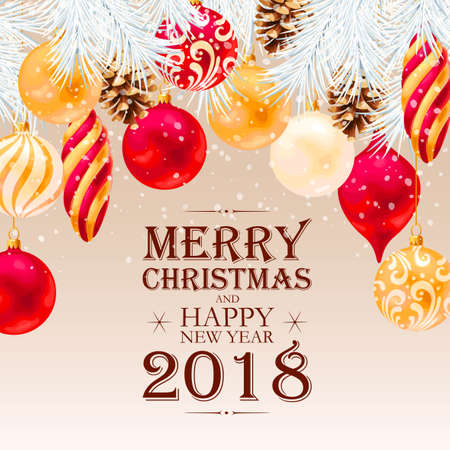 Christmas greeting card design concept.のイラスト素材