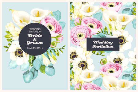 Vintage wedding invitationのイラスト素材