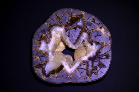 Macro shooting of natural mineral rock specimen - Agate gemstoneの写真素材