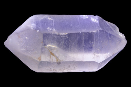 macro shooting of natural mineral rock specimen - quartz crystals on black backgroundの写真素材