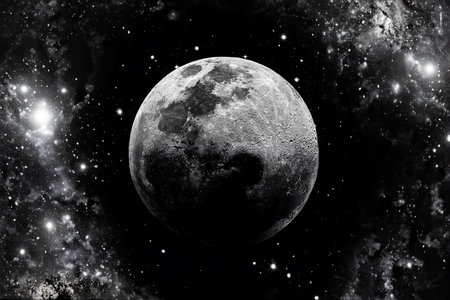 Planets, stars and galaxies in outer space showing the beauty of space exploration.の写真素材