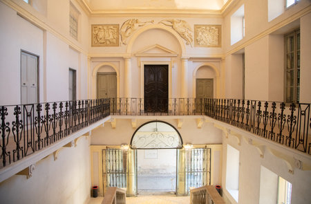 Interior view of the Casa de Pilatosの写真素材