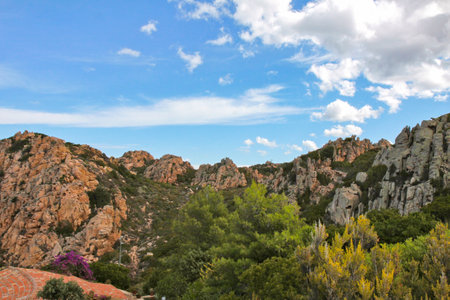 Mountains of the island of Mallorca, Balearic Islands, Spainの写真素材