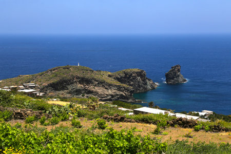 Capo Caccia in Sardinia, Italy. Coastal landscapeの写真素材